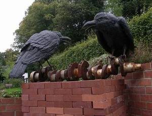 TOM MALEY 2 CROWS ON A CRANKSHAFT TWICE LIFE SIZE EDITION OF 10